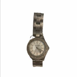 Michael Kors silver/rhinestone watch